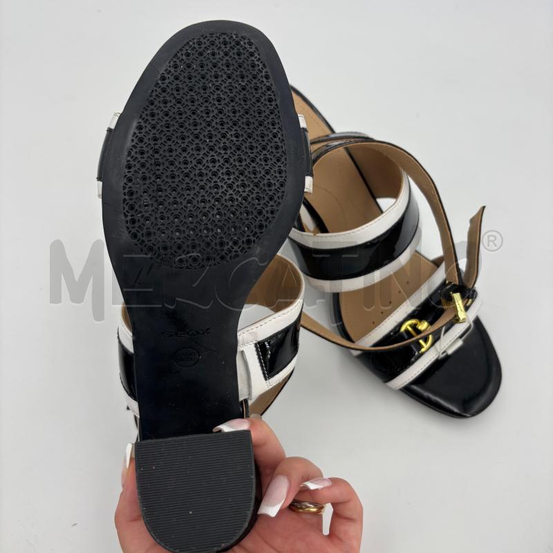 SCARPE D GEOX NERE BIANCHE MORSO DORATO TACCO | Mercatino dell'Usato Roma torrevecchia 5