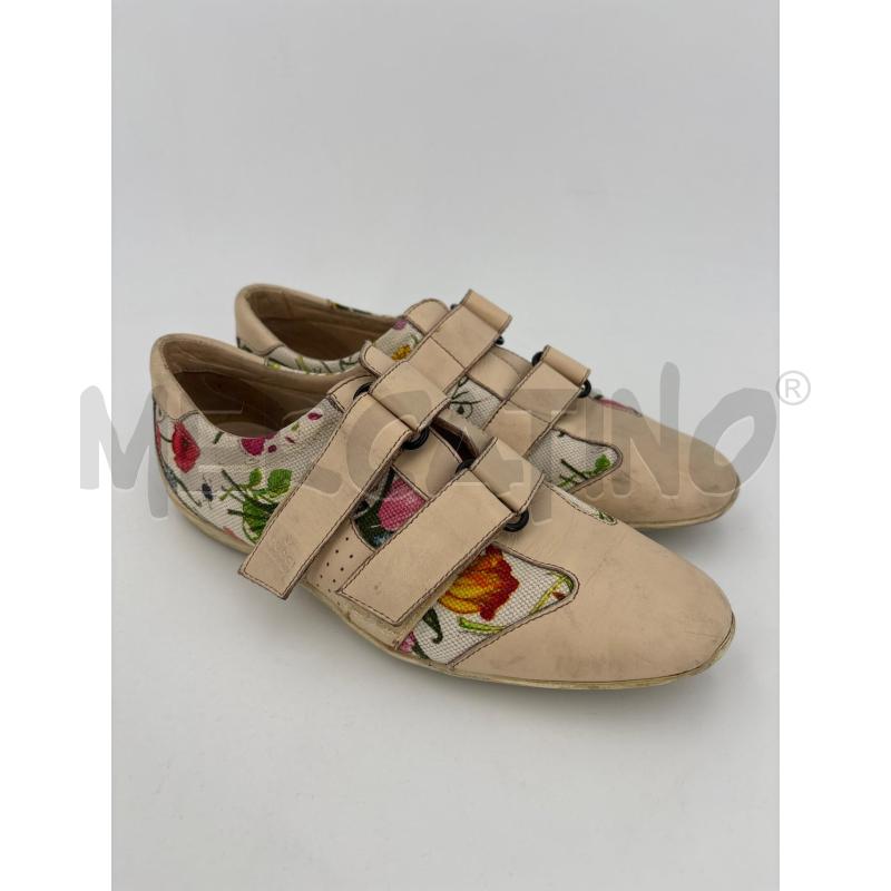 SCARPE D GUCCI BEIGE FANTASIA FIORI  | Mercatino dell'Usato Roma torrevecchia 1