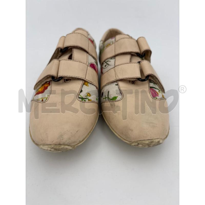 SCARPE D GUCCI BEIGE FANTASIA FIORI  | Mercatino dell'Usato Roma torrevecchia 2