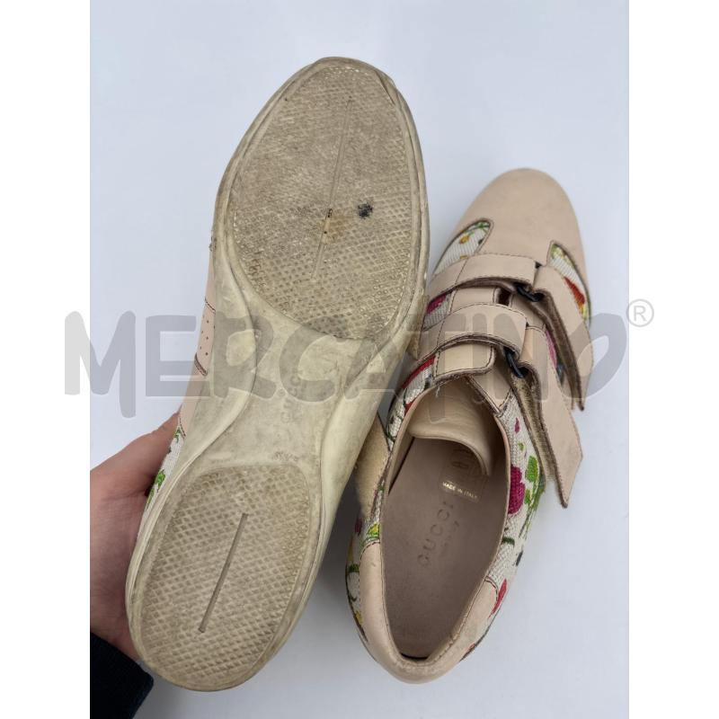 SCARPE D GUCCI BEIGE FANTASIA FIORI  | Mercatino dell'Usato Roma torrevecchia 5