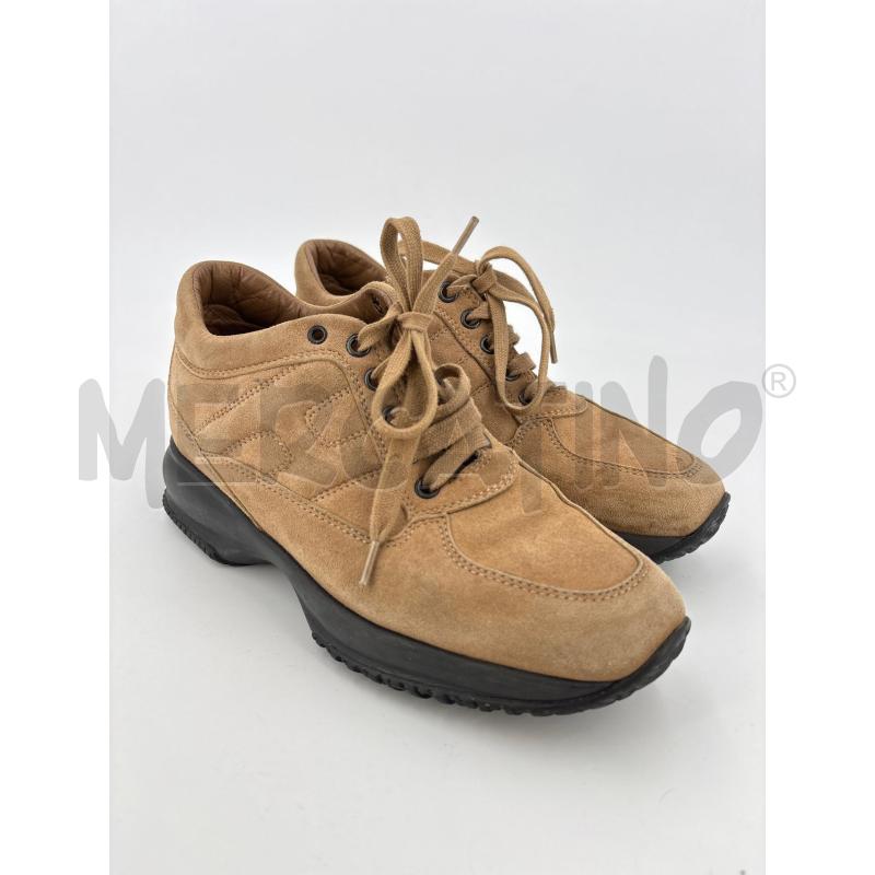 SCARPE D HOGAN MARRONI SUOLA NERA | Mercatino dell'Usato Roma torrevecchia 1