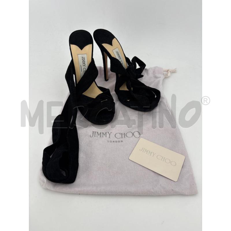 SCARPE D JIMMY CHOO NERI LACCI SCAMO | Mercatino dell'Usato Roma torrevecchia 1
