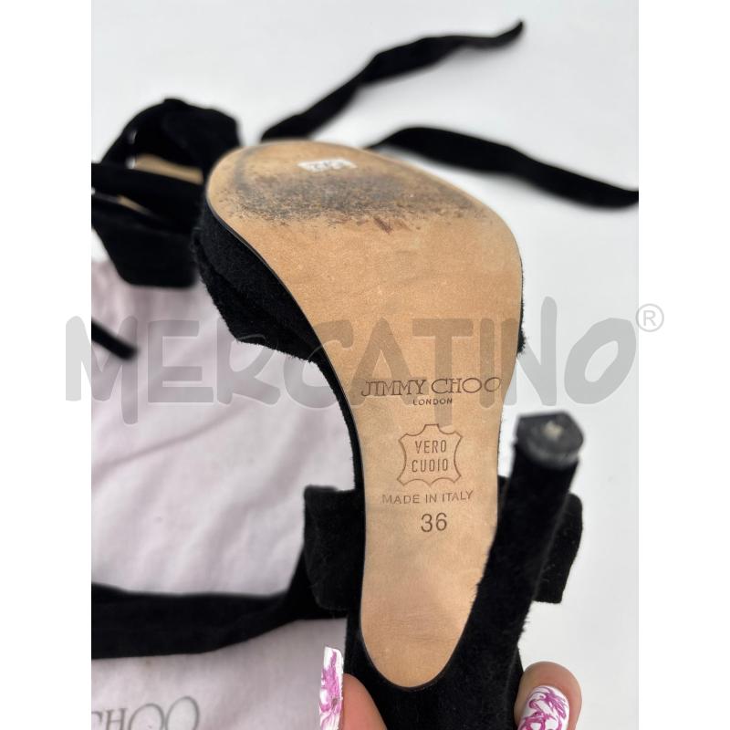 SCARPE D JIMMY CHOO NERI LACCI SCAMO | Mercatino dell'Usato Roma torrevecchia 4