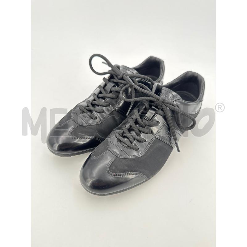SCARPE D PRADA NERE BANDA LUCIDA | Mercatino dell'Usato Roma torrevecchia 1