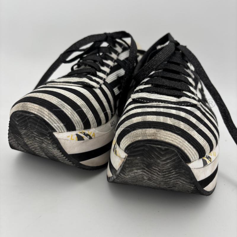 SCARPE D PREMIATA PLATFORM BIANCHE NERE | Mercatino dell'Usato Roma torrevecchia 3