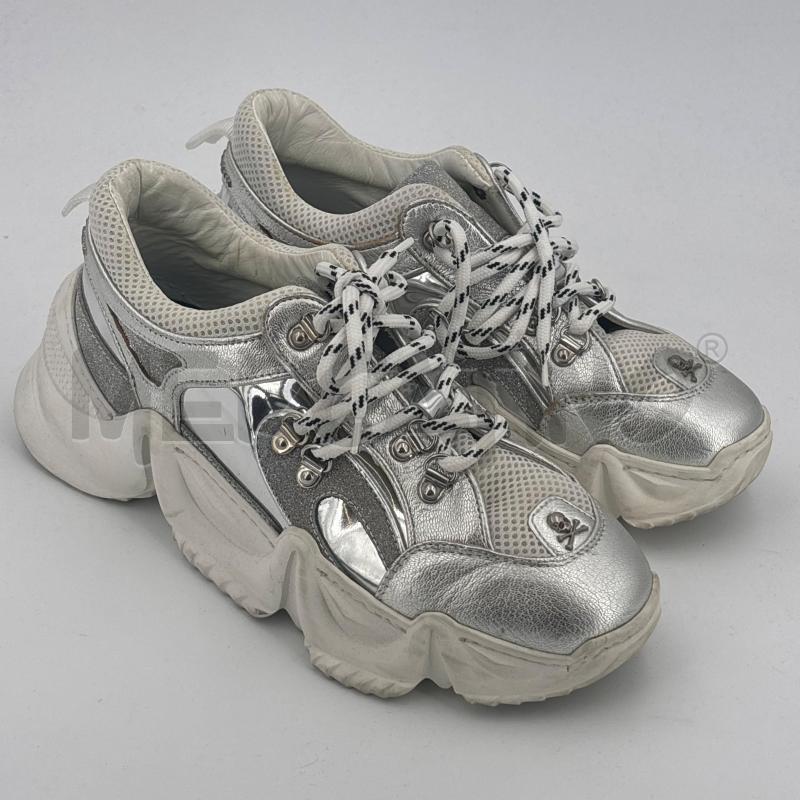 SCARPE PHILIPPE PLEIN ARGENTATE BIANCHE | Mercatino dell'Usato Roma torrevecchia 1
