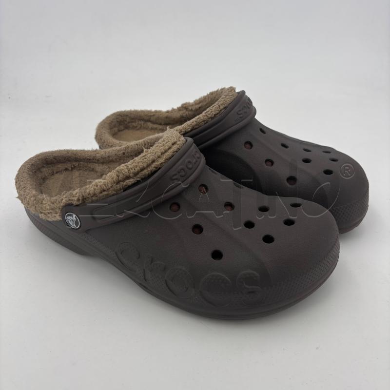SCARPE U CROCS MARRONI INT PELO | Mercatino dell'Usato Roma torrevecchia 1