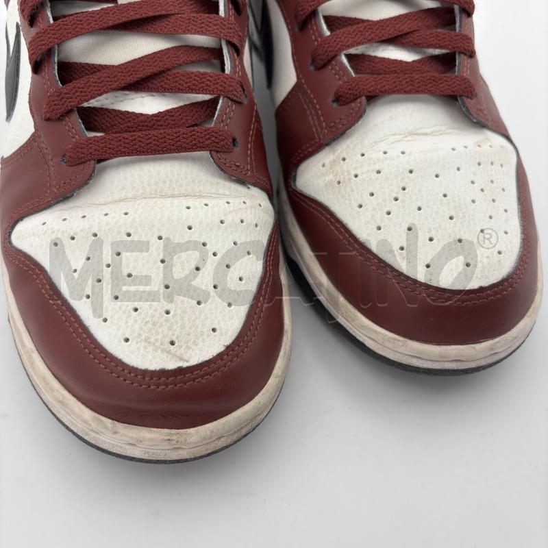 SCARPE U DUNK LOW BIANCA BORDEAUX  | Mercatino dell'Usato Roma torrevecchia 3