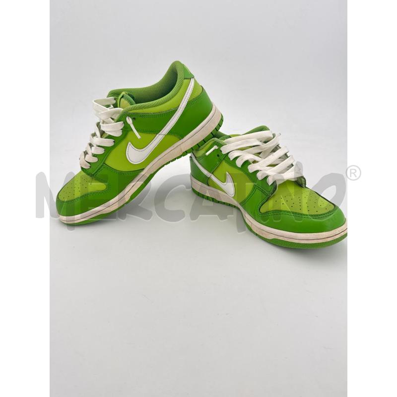SCARPE U DUNK VERDI CHIARO SCURO SWOSH BIANCHI  | Mercatino dell'Usato Roma torrevecchia 1