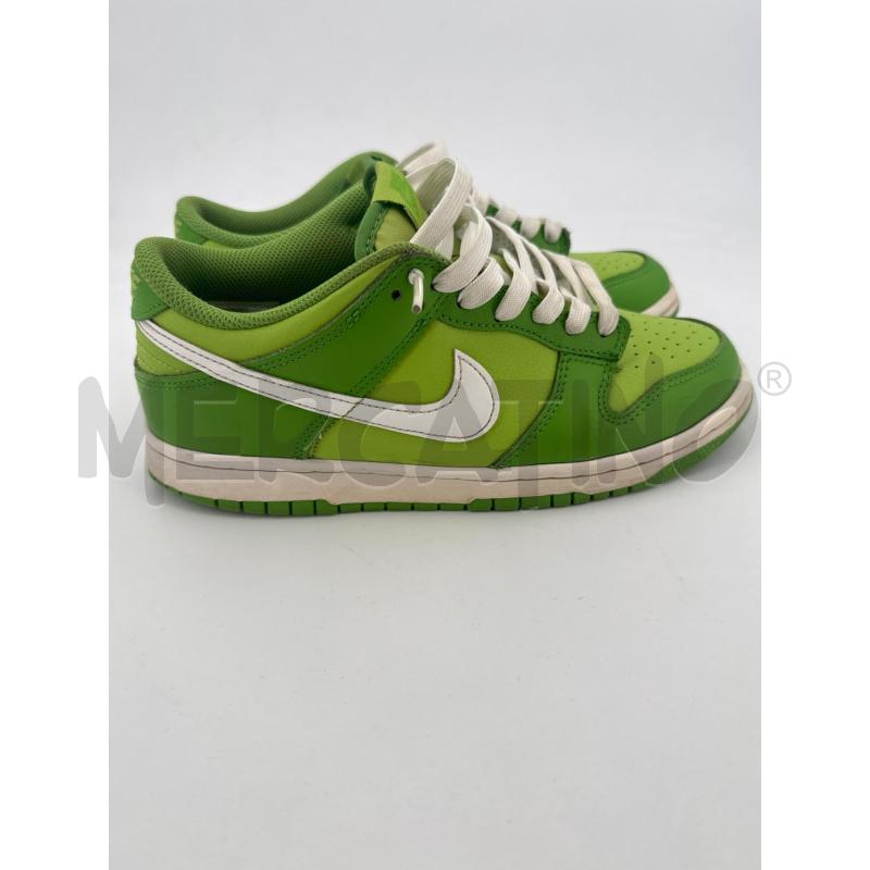 SCARPE U DUNK VERDI CHIARO SCURO SWOSH BIANCHI  | Mercatino dell'Usato Roma torrevecchia 4