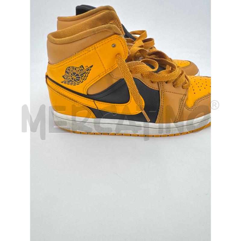 SCARPE U JORDAN GIALLE OCRA SWOOSH NERO  | Mercatino dell'Usato Roma torrevecchia 4