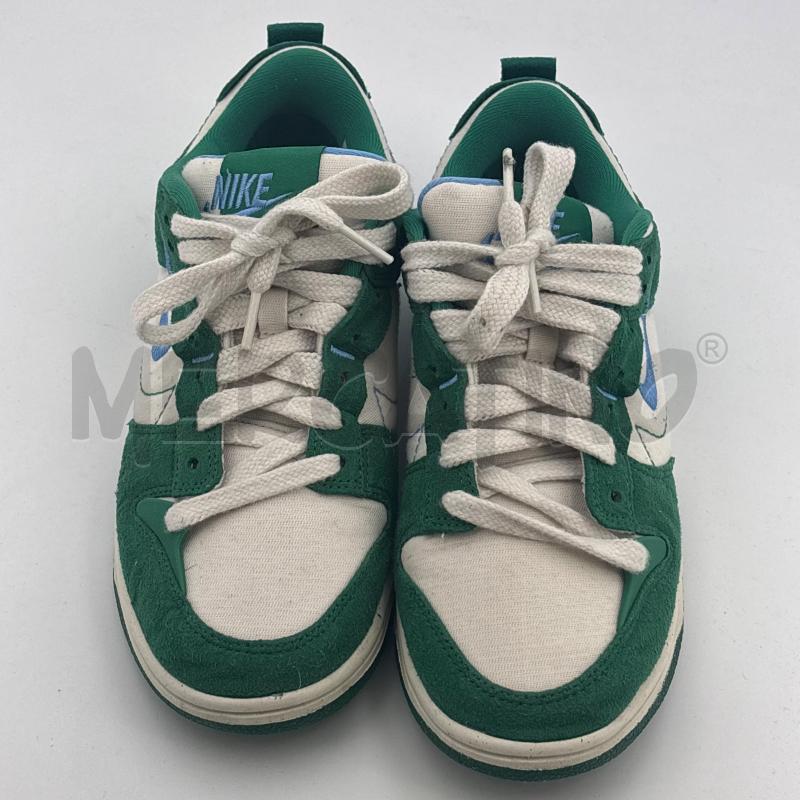 SCARPE U NIKE DUNK LOW BIANCHE VERDI  | Mercatino dell'Usato Roma torrevecchia 3