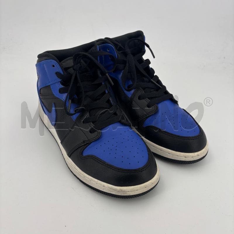 SCARPE U NIKE JORDAN MID NERE BLU  | Mercatino dell'Usato Roma torrevecchia 1