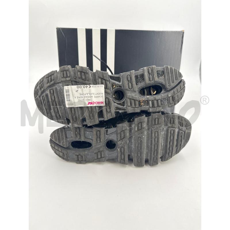 SCARPE  ADIDAS NERE ARGENT SUOLA FORELLATA | Mercatino dell'Usato Roma torrevecchia 4