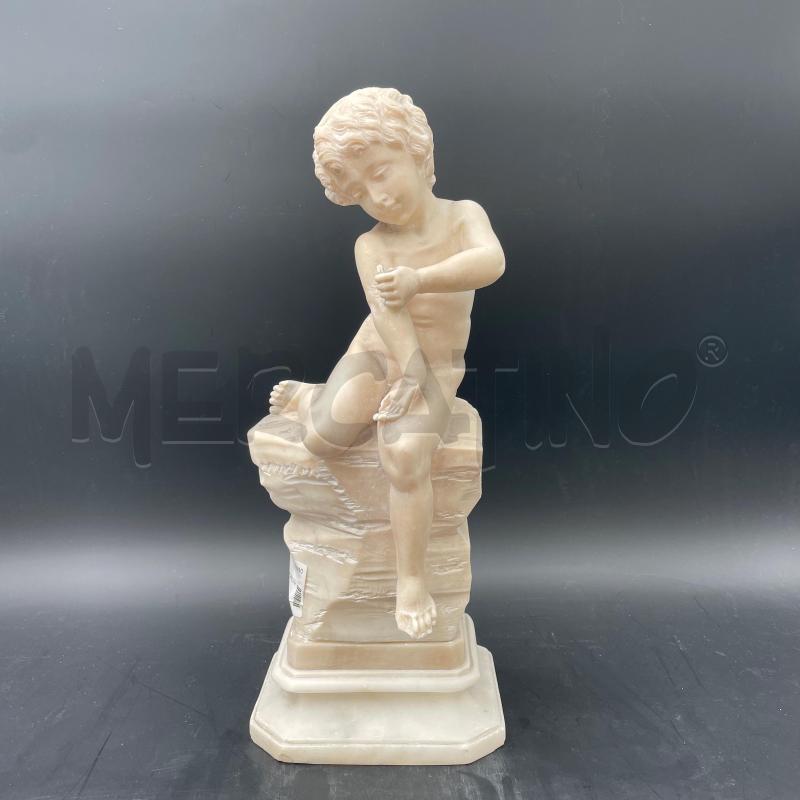 SCULTURA MARMO FANCIULLO PICCOLA IMPERFEZIONE | Mercatino dell'Usato Roma torrevecchia 1