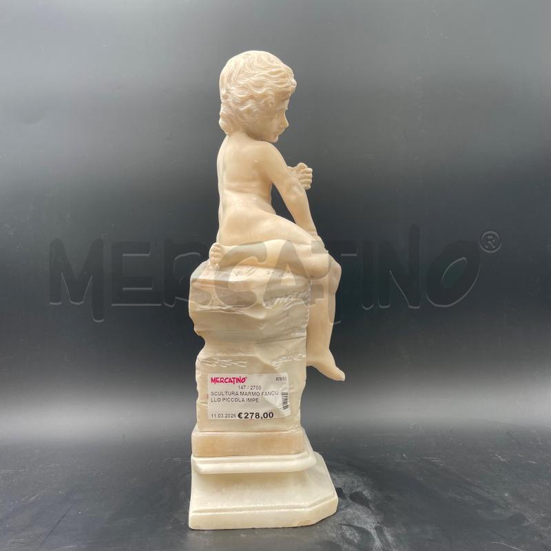 SCULTURA MARMO FANCIULLO PICCOLA IMPERFEZIONE | Mercatino dell'Usato Roma torrevecchia 4
