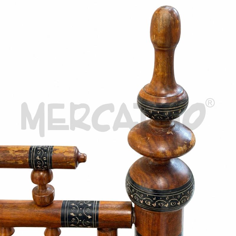 SEDIA LEGNO STILE ORIENTALE SEDUTA CORDA INTRECCIATA | Mercatino dell'Usato Roma torrevecchia 4