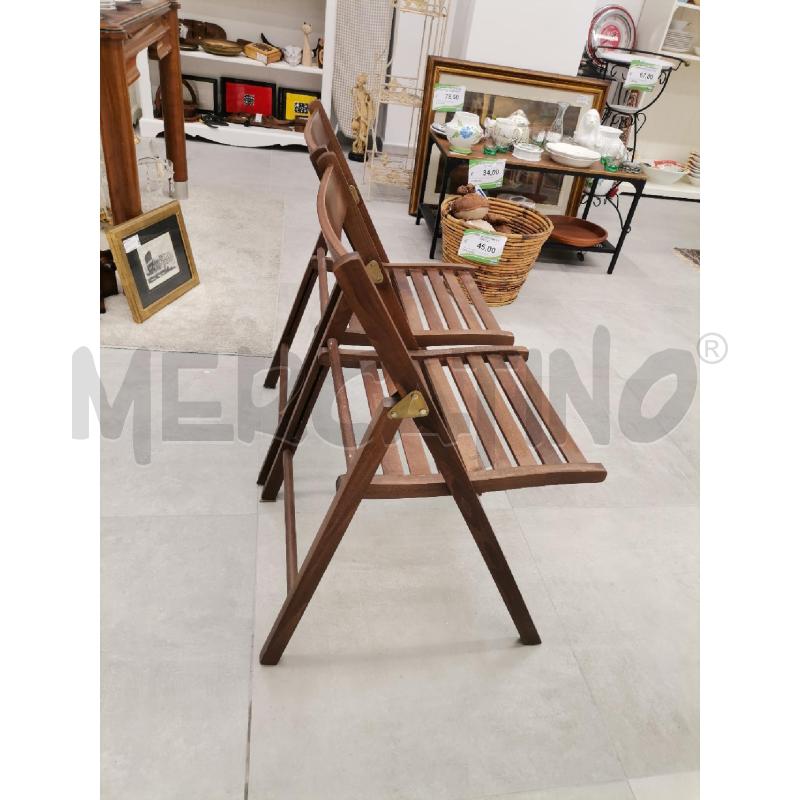 SEDIA PIEGHEVOLE LEGNO | Mercatino dell'Usato Roma torrevecchia 3