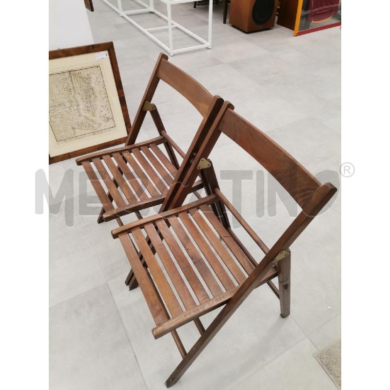 SEDIA PIEGHEVOLE LEGNO | Mercatino dell'Usato Roma torrevecchia 4