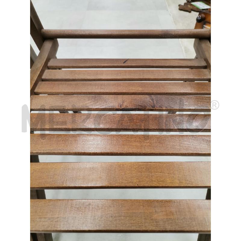 SEDIA PIEGHEVOLE LEGNO | Mercatino dell'Usato Roma torrevecchia 5