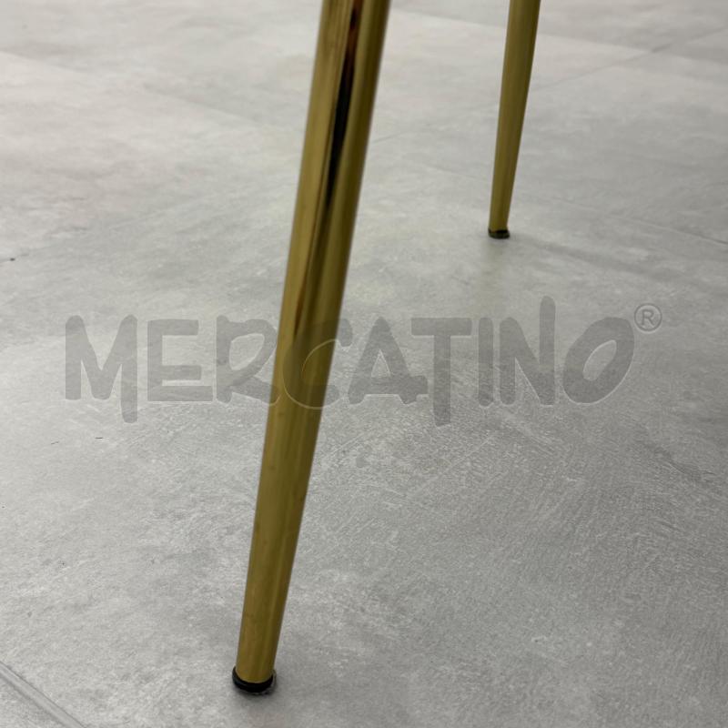 SEDIE 4PZ VELLUTO BIANCO MAISON DU MONDE DA RIV | Mercatino dell'Usato Roma torrevecchia 5