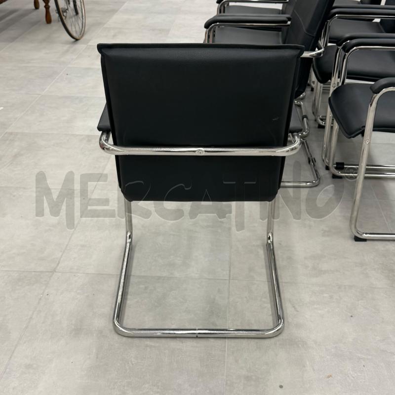 SEDIE CROMO ECOPELLE NERA 8PZ (1A DA RIV) | Mercatino dell'Usato Roma torrevecchia 5