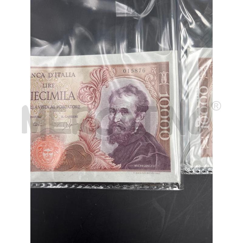 SERIE BANCONOTE 10000L 015876-77 | Mercatino dell'Usato Roma torrevecchia 2