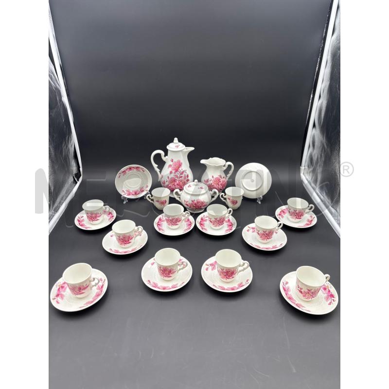 SERVIZIO CAFFÈ GINORI FIORI ROSA X12+3P | Mercatino dell'Usato Roma torrevecchia 1