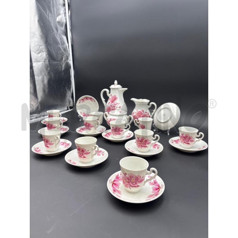 SERVIZIO CAFFÈ GINORI FIORI ROSA X12+3P | Mercatino dell'Usato Roma torrevecchia 2