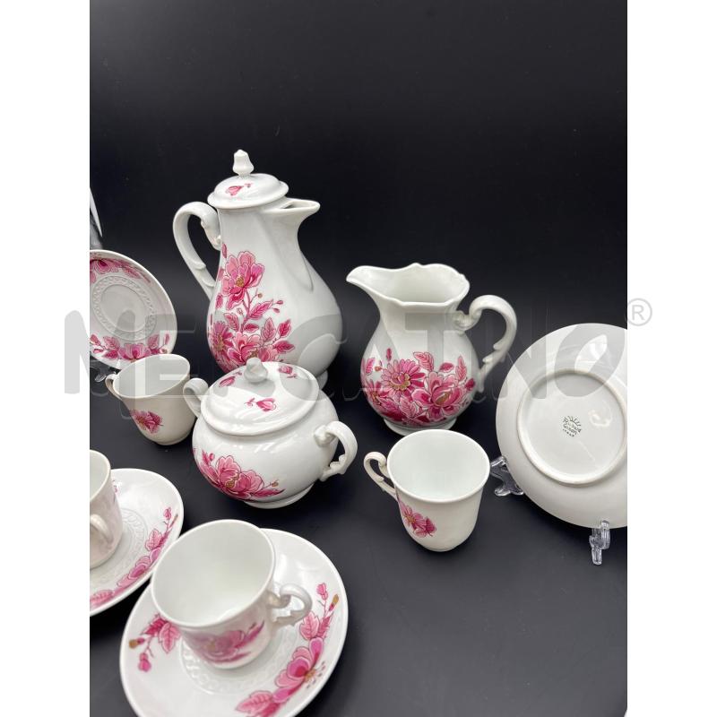 SERVIZIO CAFFÈ GINORI FIORI ROSA X12+3P | Mercatino dell'Usato Roma torrevecchia 4