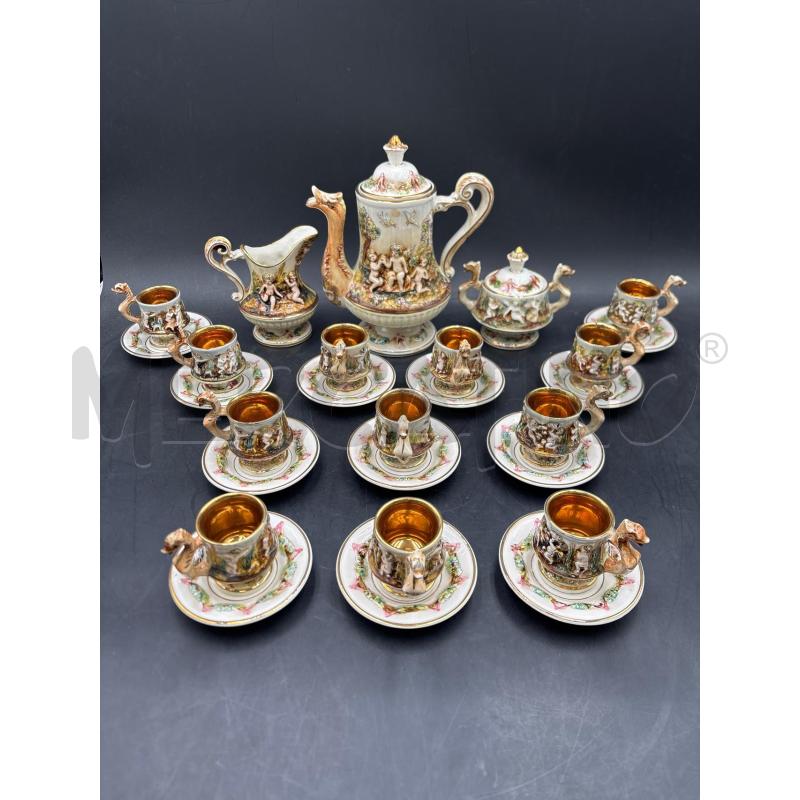 SERVIZIO CAFFE R CAPODIMONTE MAS 12+3 PUTTI | Mercatino dell'Usato Roma torrevecchia 1