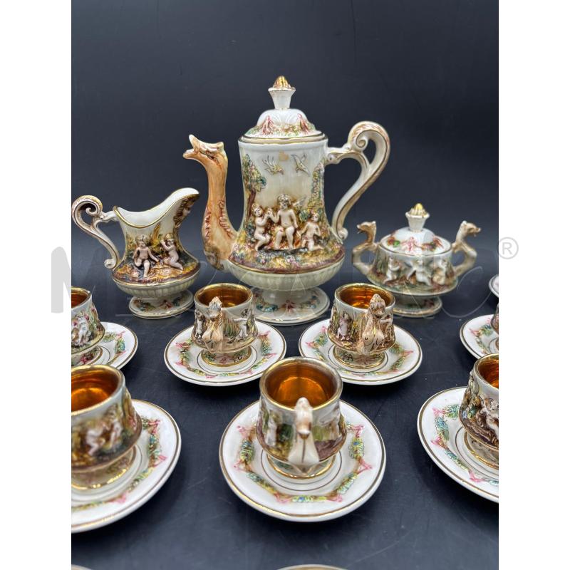 SERVIZIO CAFFE R CAPODIMONTE MAS 12+3 PUTTI | Mercatino dell'Usato Roma torrevecchia 2