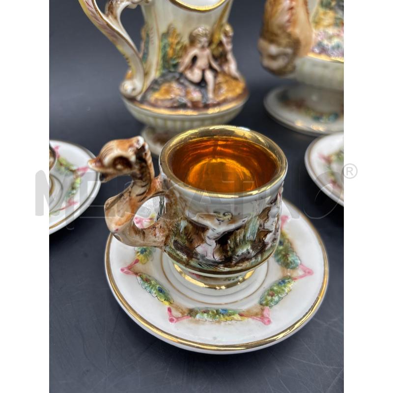 SERVIZIO CAFFE R CAPODIMONTE MAS 12+3 PUTTI | Mercatino dell'Usato Roma torrevecchia 3