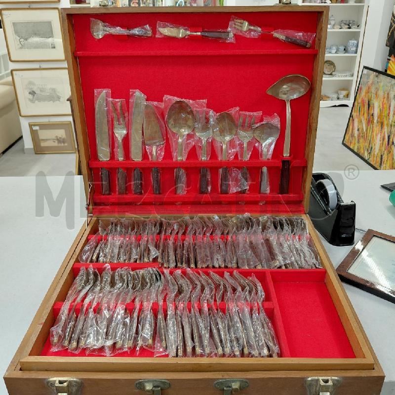 SERVIZIO POSATE THAILANDIA OTTONE LEGNO | Mercatino dell'Usato Roma torrevecchia 1