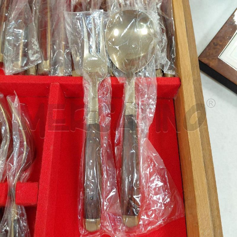 SERVIZIO POSATE THAILANDIA OTTONE LEGNO | Mercatino dell'Usato Roma torrevecchia 2