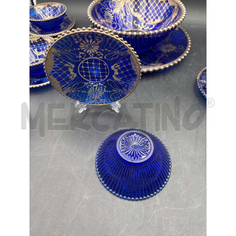 SERVIZIO VETRO BLU MACEDONIA X6 DEC ARG | Mercatino dell'Usato Roma torrevecchia 3