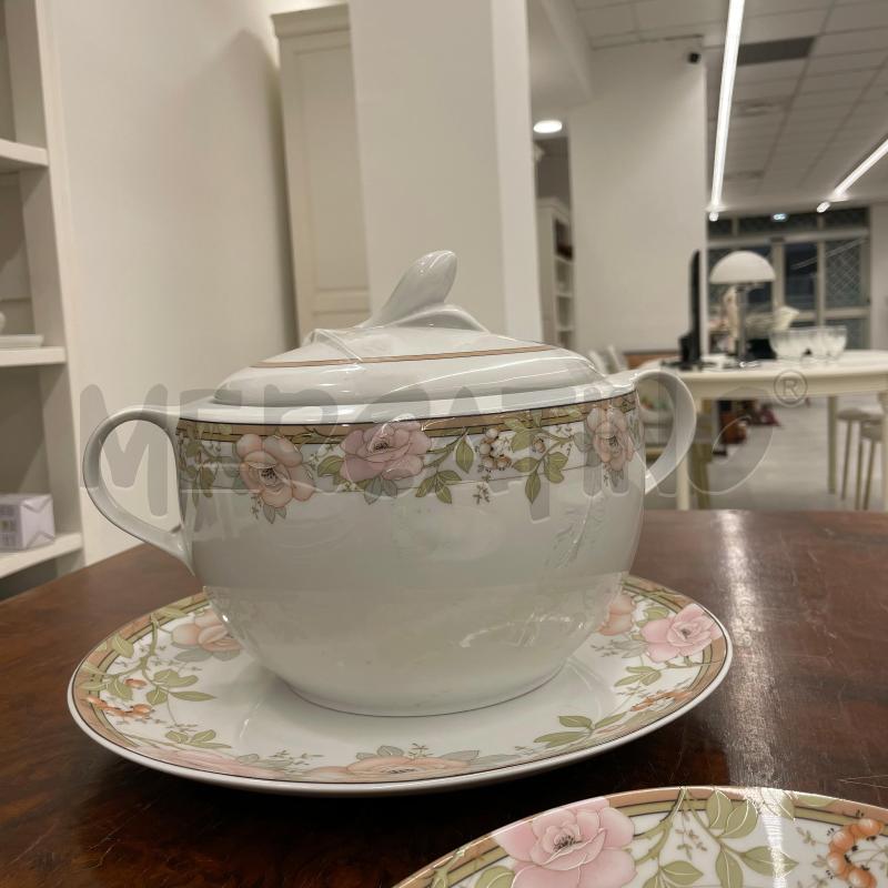 SET PIATTI PZ.24+4 CER FIORI ROSA | Mercatino dell'Usato Roma torrevecchia 4