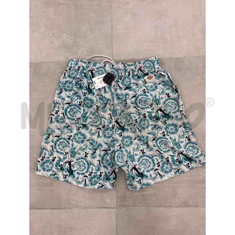 SHORTS U DICKIES BIANCO FANTASIA FIORI CELESTI | Mercatino dell'Usato Roma torrevecchia 2