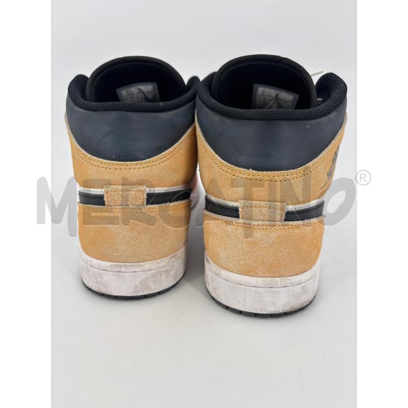 SNEAKERS JORDAN 1 MID ARANCIONI TACCO GIALLO | Mercatino dell'Usato Roma torrevecchia 2