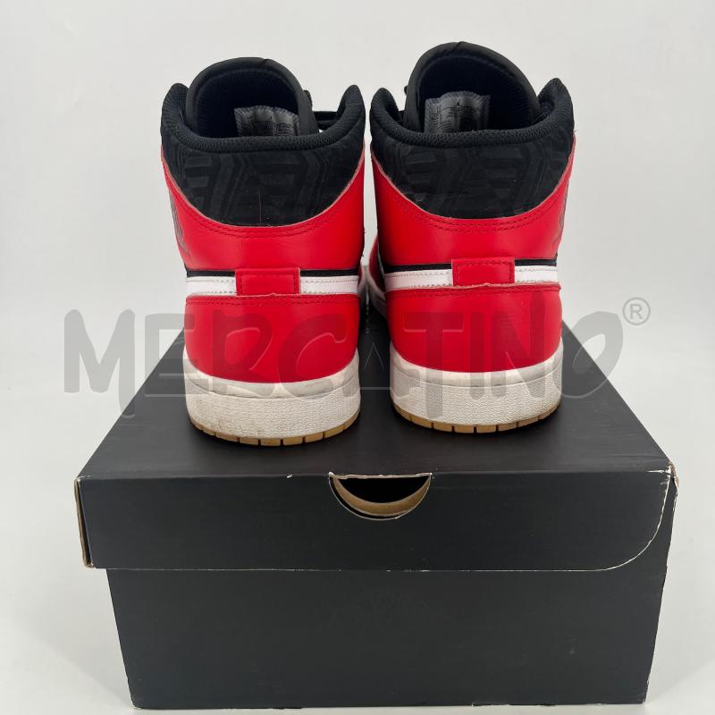 SNEAKERS JORDAN 1 MID CHRISTMAS NERA ROSSA | Mercatino dell'Usato Roma torrevecchia 3