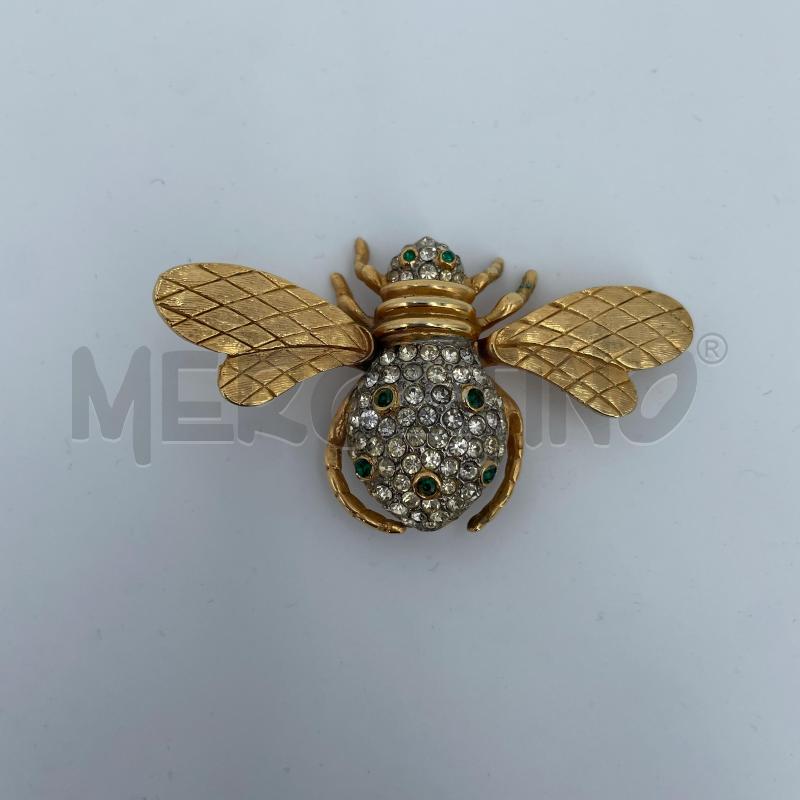 SPILLA LIBELLULA DORATA STRASS  | Mercatino dell'Usato Roma torrevecchia 1