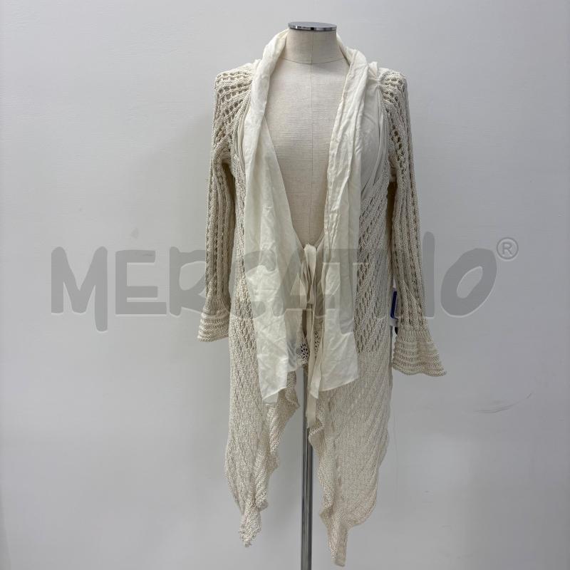 SPOLVERINO D SFIZIO BEIGE COTONE RICAMATO TRAF | Mercatino dell'Usato Roma torrevecchia 1