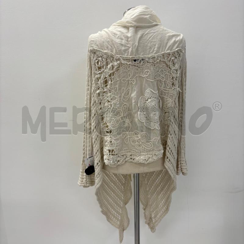 SPOLVERINO D SFIZIO BEIGE COTONE RICAMATO TRAF | Mercatino dell'Usato Roma torrevecchia 3