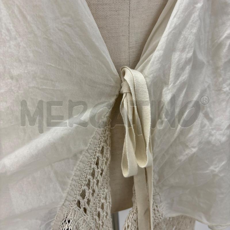 SPOLVERINO D SFIZIO BEIGE COTONE RICAMATO TRAF | Mercatino dell'Usato Roma torrevecchia 4