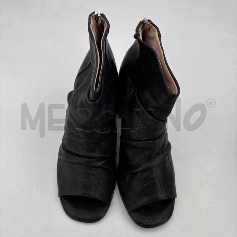 STIVALETTI D NOA A. TRONCHETTO NERO PELLE OPEN TOE | Mercatino dell'Usato Roma torrevecchia 5