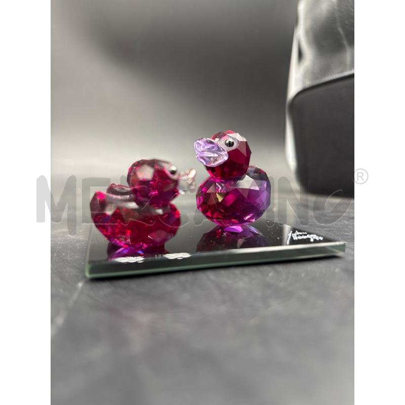 SWAROVSKI HAPPY DUCKS PAPERELLE VIOLA BASE NERA CON DIF | Mercatino dell'Usato Roma torrevecchia 2