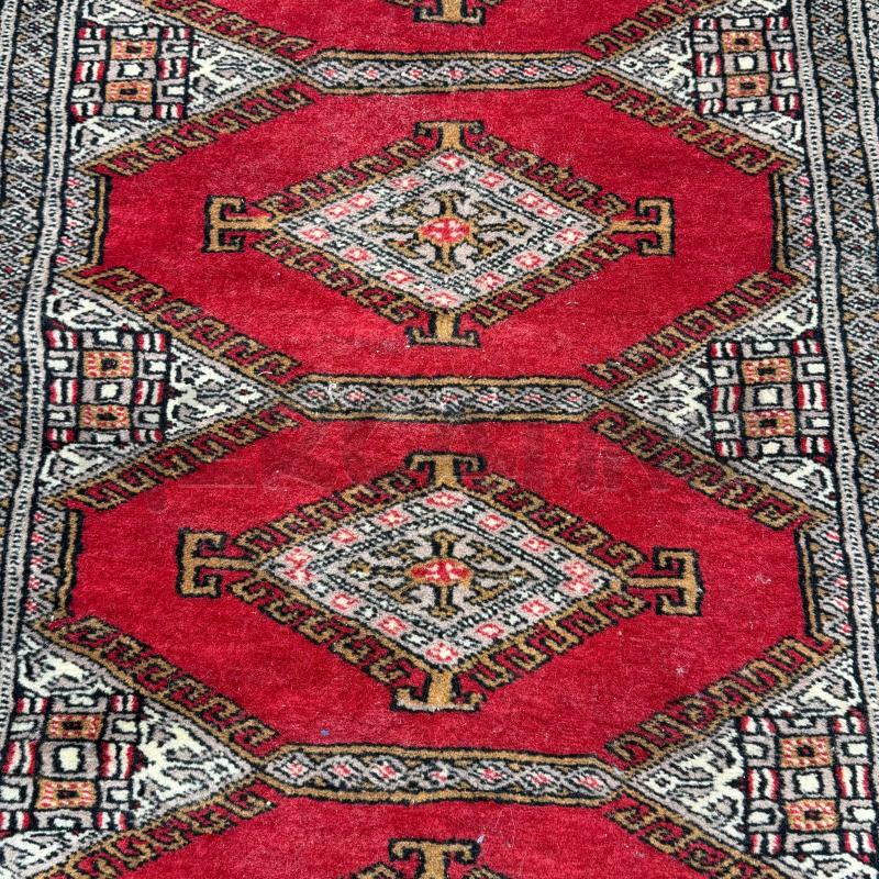 TAPPETO GUIDA KASHMIR MERRONE/ROSSO 276X78 | Mercatino dell'Usato Roma torrevecchia 3
