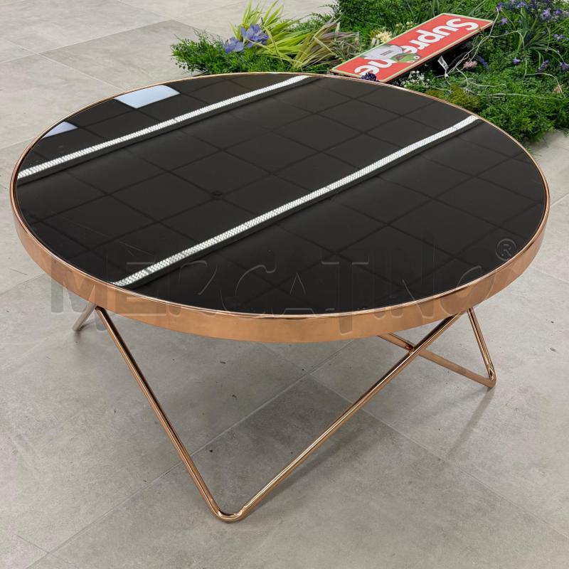 TAVOLINO COFFEE TABLE ROSA ANTICO SPECCHIO FUMÈ | Mercatino dell'Usato Roma torrevecchia 1