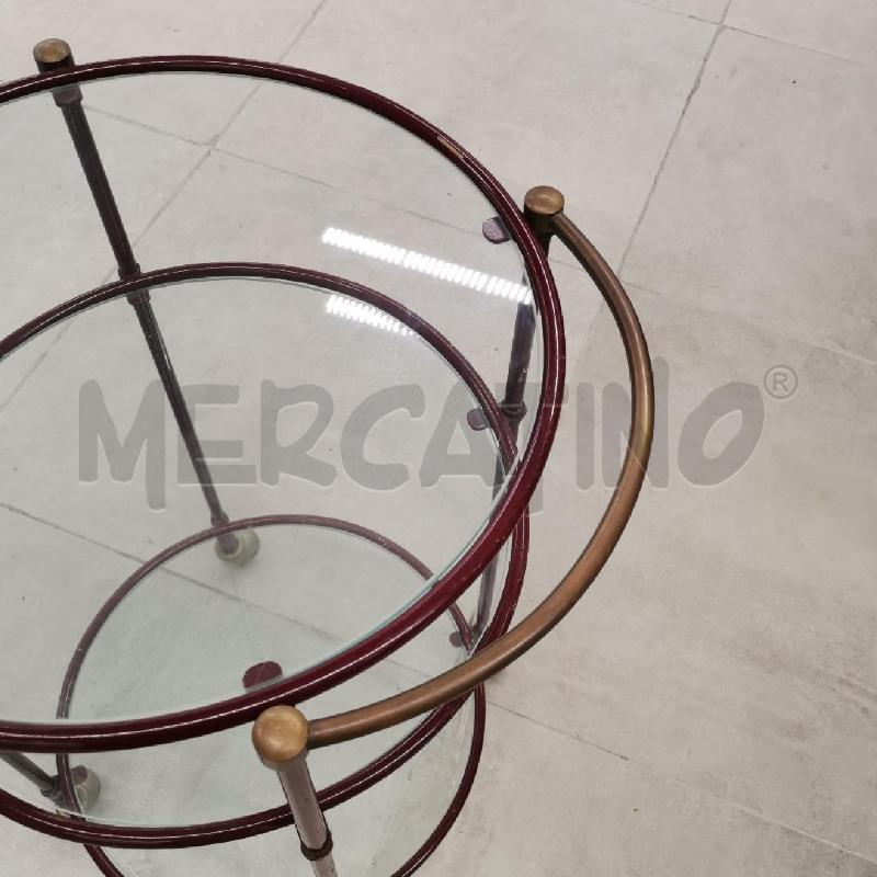 TAVOLINO FERRO BORDEUX 3R TONDI | Mercatino dell'Usato Roma torrevecchia 4