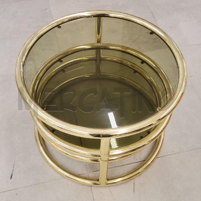 TAVOLINO OTTONE FUMÈ 3 RIPIANI | Mercatino dell'Usato Roma torrevecchia 2